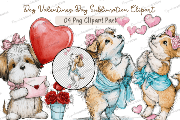 Download Dog Valentines Day Clipart,Whimsical Dog - Premium Resources