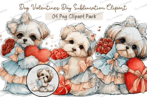 Download Dog Valentines Day Clipart,Whimsical Dog - Premium Resources