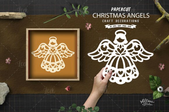 Download Christmas Angel Papercut SVG - Premium Resources